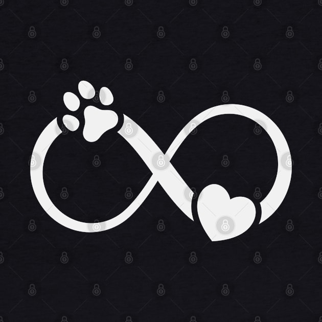 Infinity Paw Print Dog Love by RubyCollection